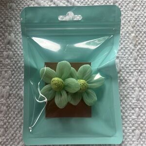 Cute Green Flower Earrings!